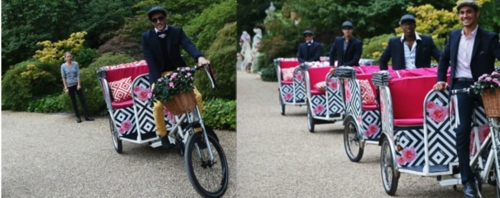 Rickshaws for Elton John's Party