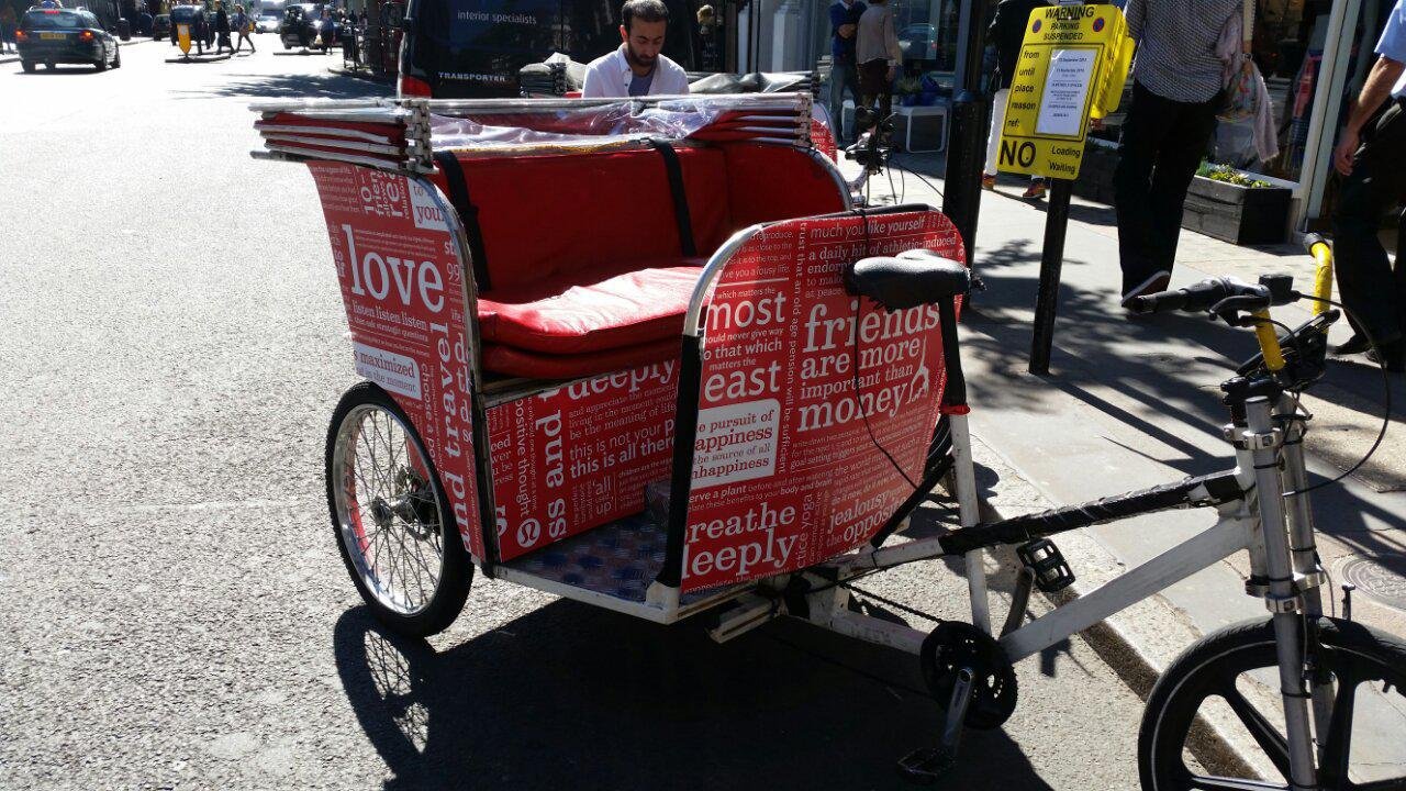 Lululemon Rickshaw – London Rickshaw Hire