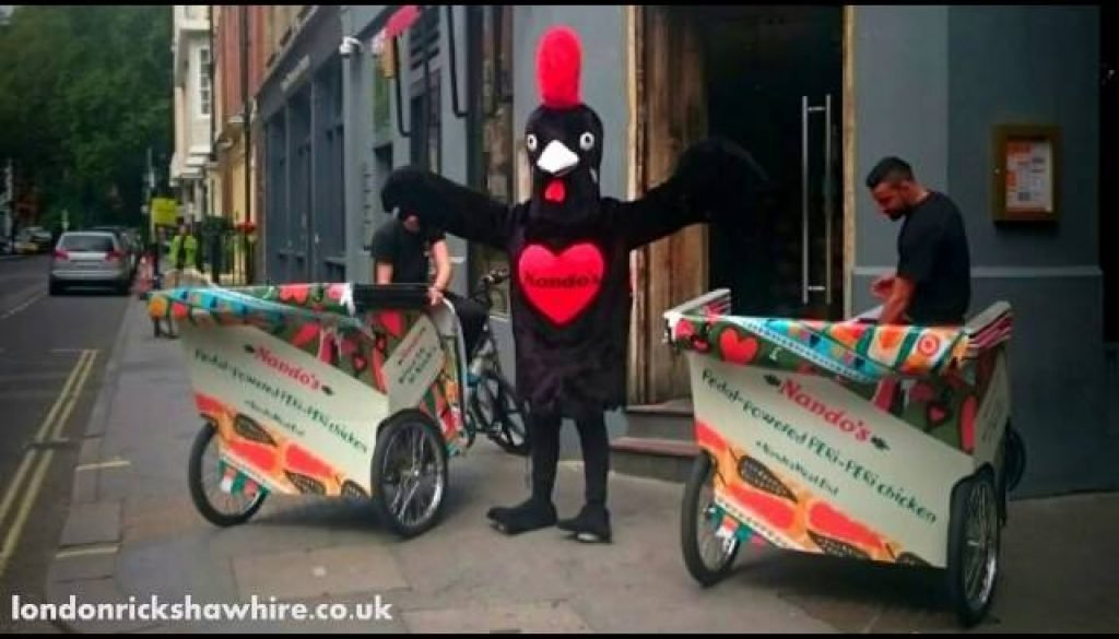 advertising on pedicabs london