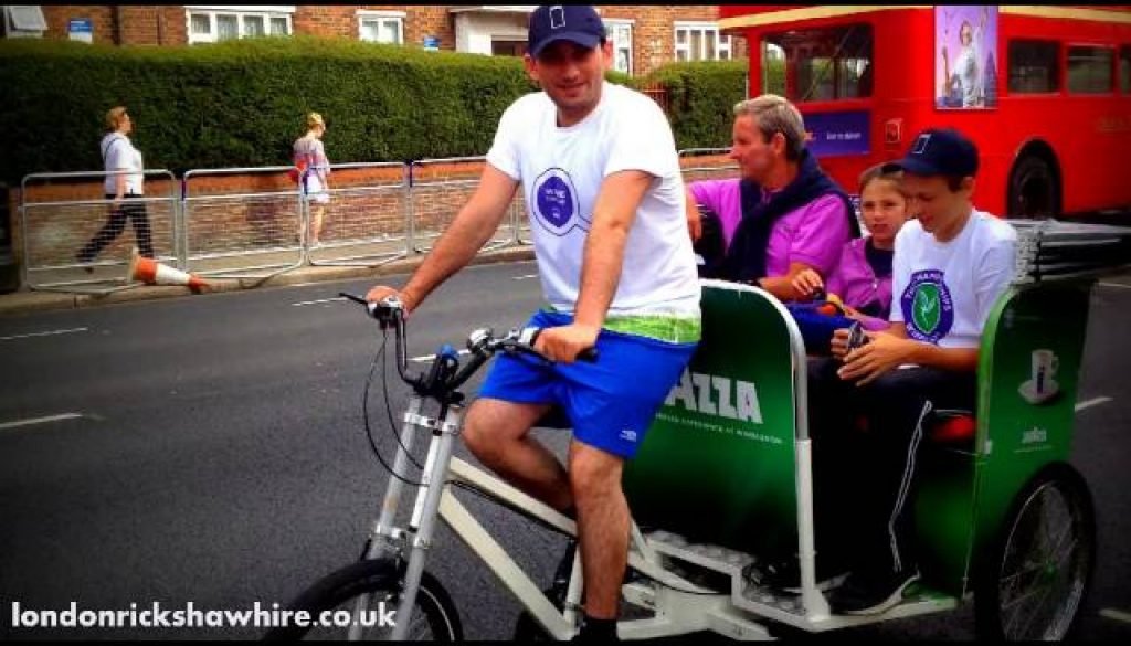 bicycle rickshaw for hire in london