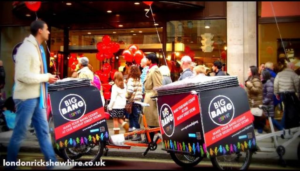 branded pedicabs london