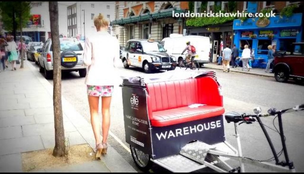 cycle rickshaws hire london