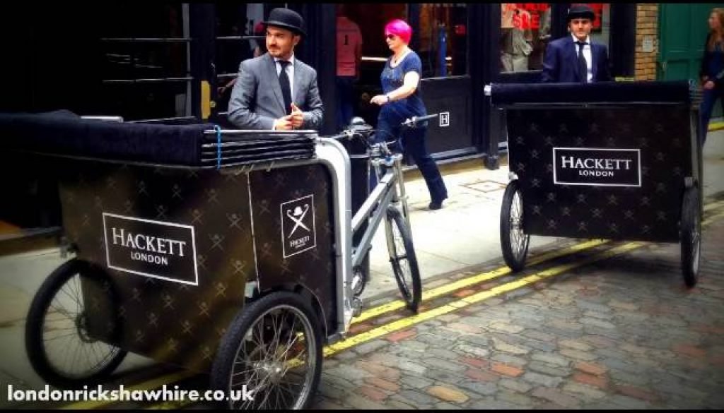 decorative rickshaw for hire london