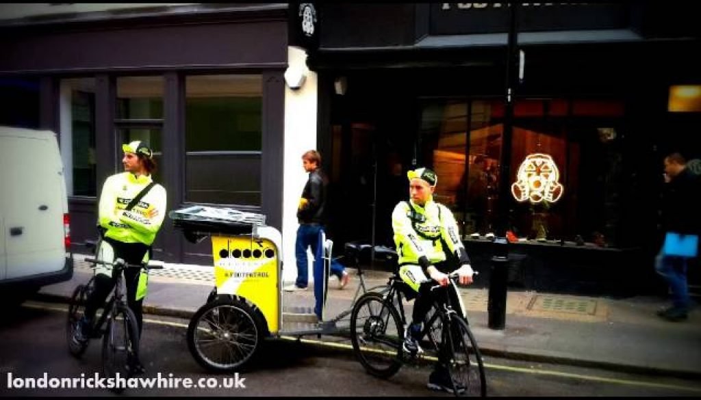 earn money by rickshaw riding in london