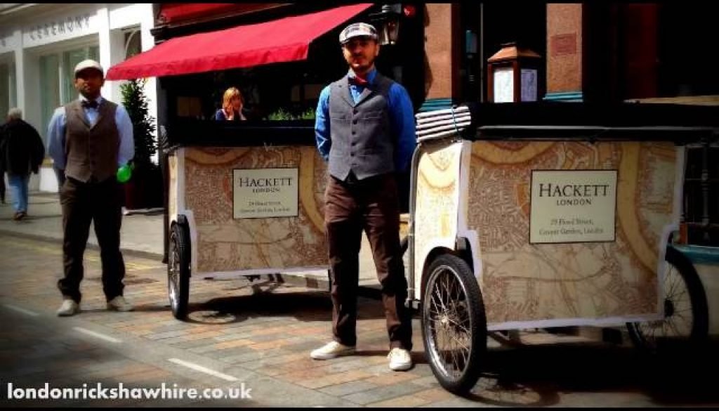hire a ricksaw in london
