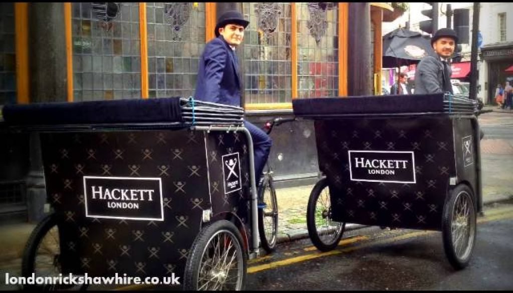 hiring a rickshaw in london