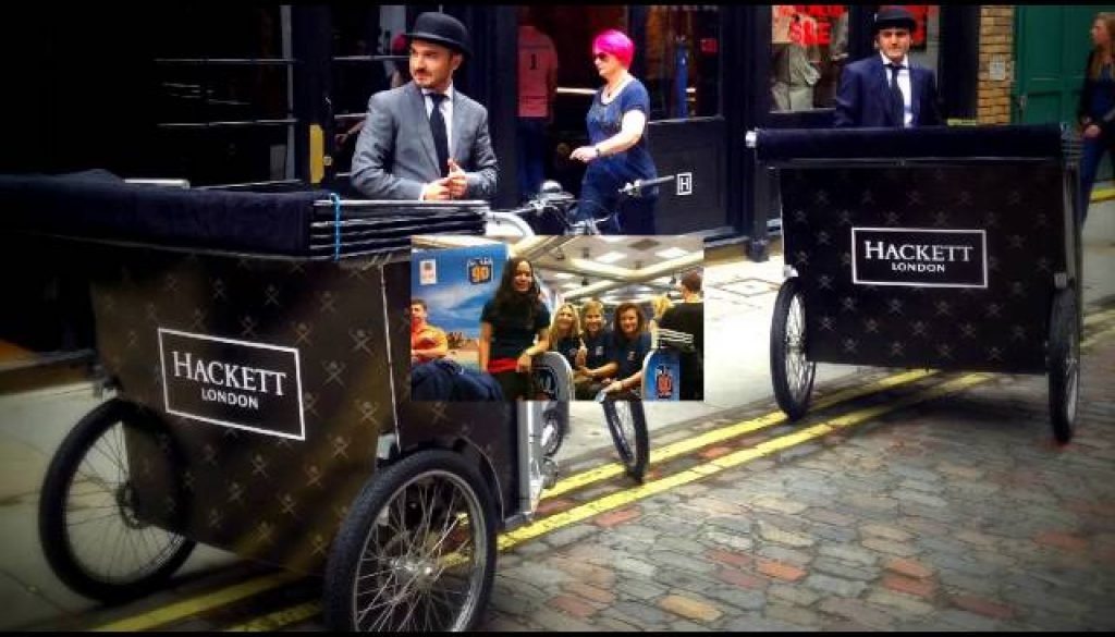 hiring out rickshaws london