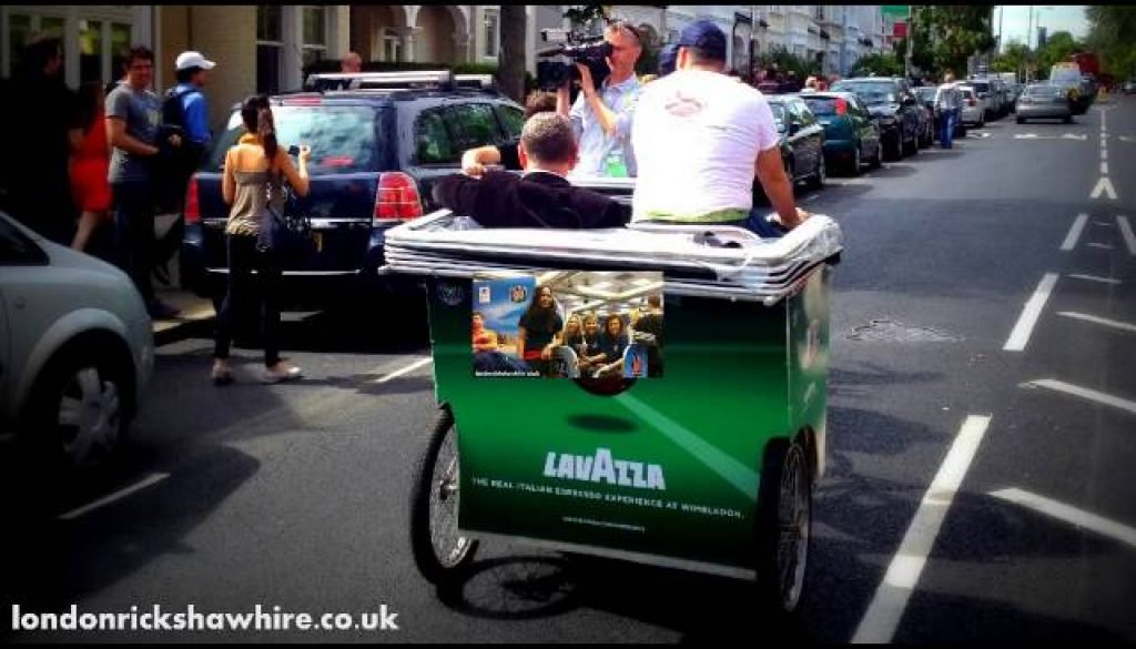 rickshaw bycles in the west end