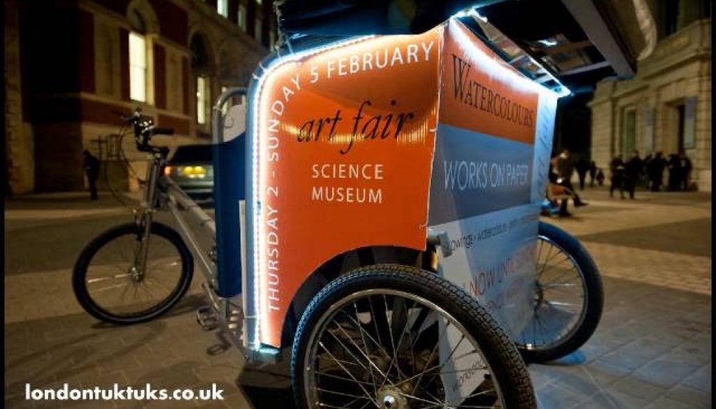 Rent a Fully Wrapped Rickshaw in London