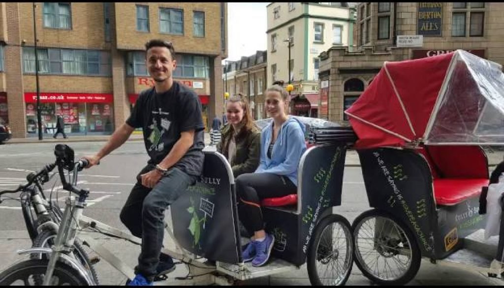 Wrapped Pedicab Hire in London